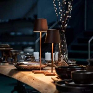 Nowoczesna lampa stołowa LED z regulacją jasności