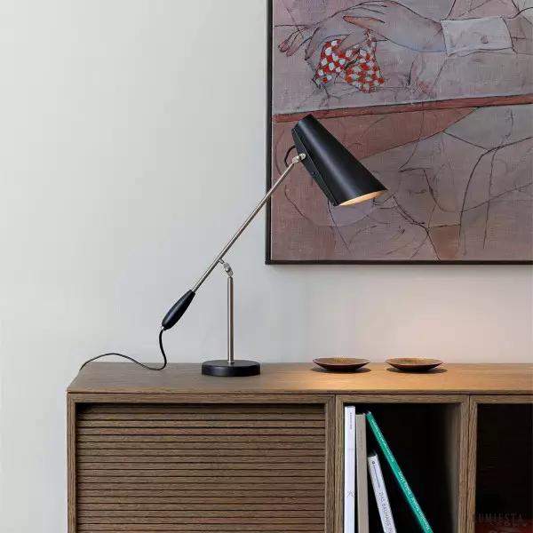 Lampa stołowa Birdy nowoczesny design z metalowym wykończeniem