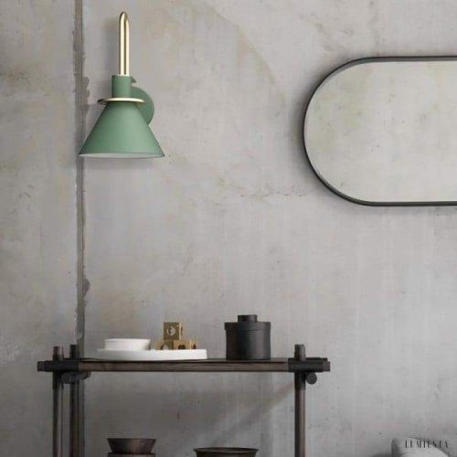 Stylowa lampa ścienna metalowa w skandynawskim stylu