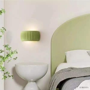 Lampy ścienna ribbed w stylu nordyckim w trzech kolorach