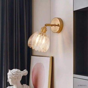 Tulip - kinkiet w stylu vintage z kloszem tulipanowym 12×16 cm