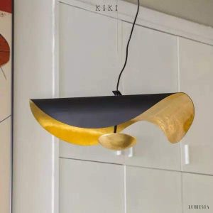 Lampa wisząca Lederam Manta z eleganckim kloszem