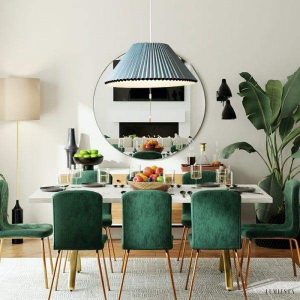Modern pendant lamp shaped like fractured porcelain