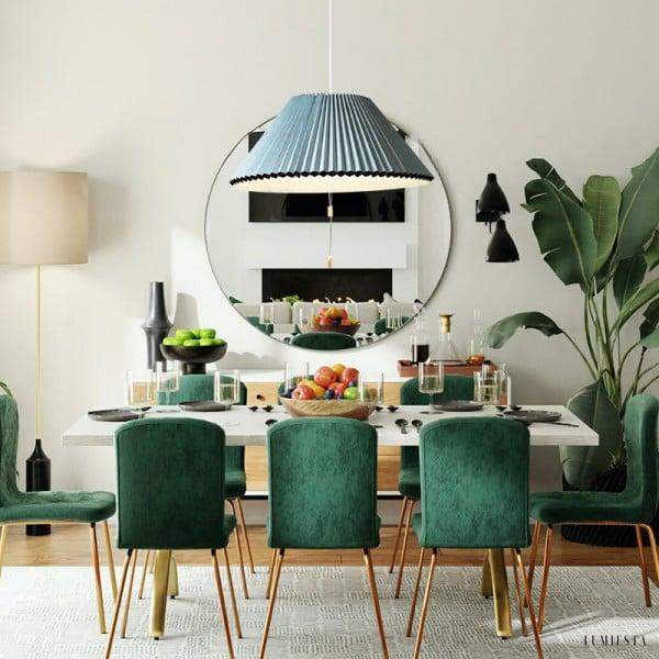 Modern pendant lamp shaped like fractured porcelain