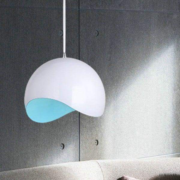 Modern eggshell globe pendant lamp in a minimalist style