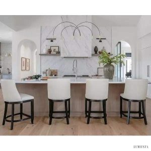 Min elegant LED pendant lamp with arched arms