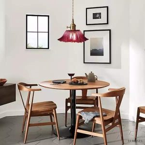 image_9-35.jpg Szklana lampa wisząca retro Lotus z przezroczystym kloszem