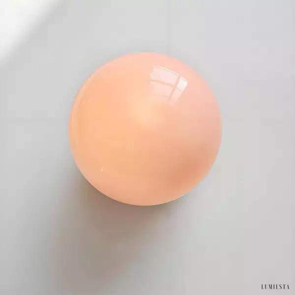 Lampa ścienna kulista ze szkła w stylu Bauhaus