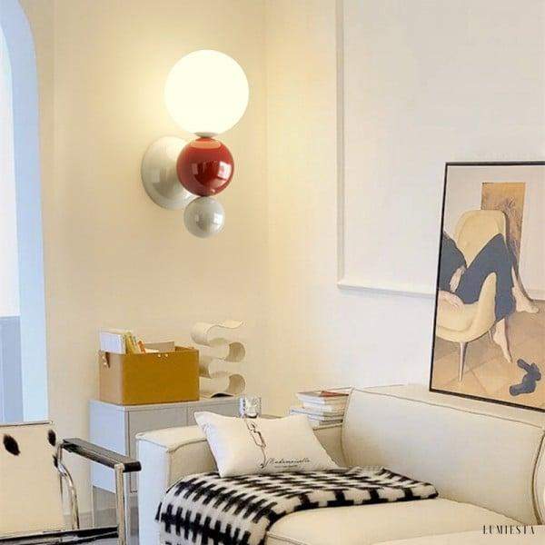 image_9-438.jpg Lampa Ścienna Globe Bubble kinkiet metalowy ściemniany wielokolorowy styl skandynawski