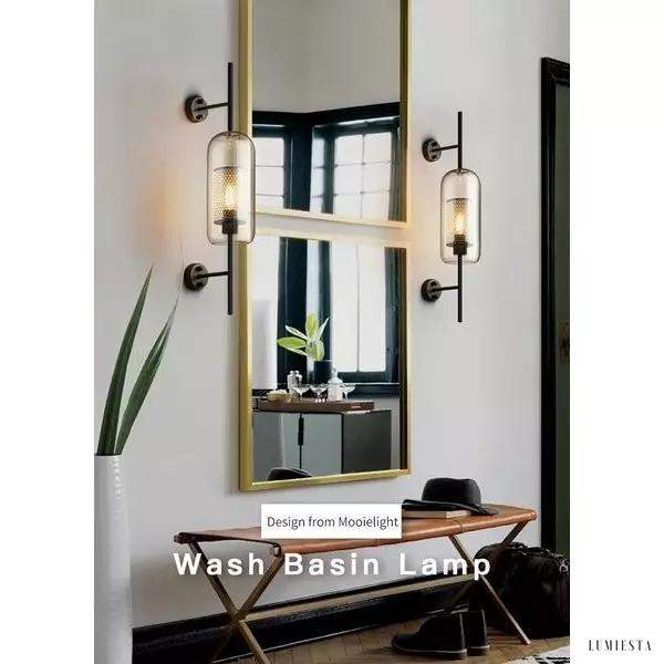 Wall Lamp Chiswick Glass Stylish Glass Capsule
