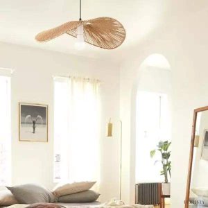 image_9-59.jpg Rattanowa lampa wisząca Wabi Sabi ze słomkowym kapeluszem