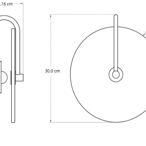 lumiesta-alabastrino-rystechniczny.png Alabastrin Elegancka okrągła lampa ścienna z alabastru — złota/czarna