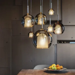 Pendant globe lamp in an elegant style - Diameter 25cm