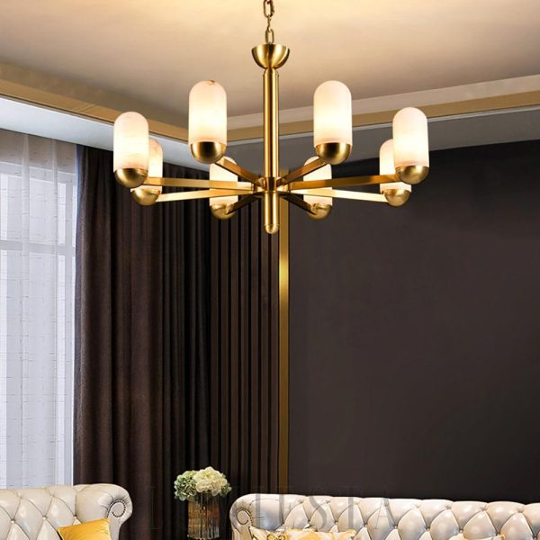 wm_10041247037805985982.jpg Wilton - Żyrandol Alabaster — mosiądz, alabastrowe klosze