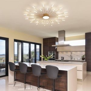 Dunep - Żyrandol nordycki do salonu wielogłowicowy