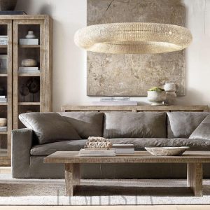 wm_10118962747870545485.jpg Przydymiony żyrandol LED w kształcie okręgu 183 cm