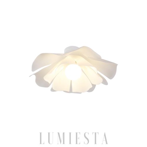 Nightbloom - Biała lampa sufitowa w kształcie kwiatu