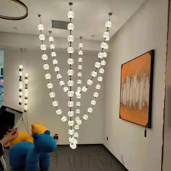 wm_10542019881627889508.jpg Nowoczesna lampa wisząca Afralia, kule chromowane