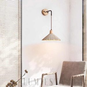 wm_10730924334321593815.jpg Olympia - Lampa ścienna z trawertynu, drewniany klosz, żółta