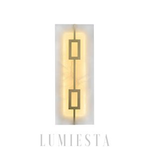 wm_10954915878639379735.jpg Lampa ścienna Alabaster - mosiądz, biała, kwadrat/prostokąt