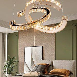 Exeter - Kryształowy żyrandol podwójny podwójne C