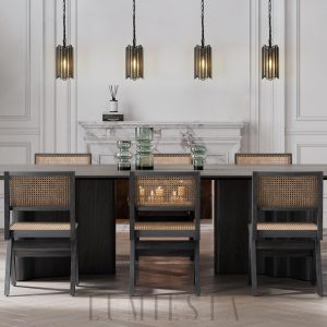 Monaria - Nowoczesna czarna lampa wisząca ze szkła 11.5 cm