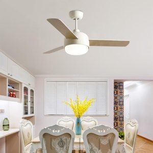 Skandynawski wentylator sufitowy w stylu spaghetti z LED