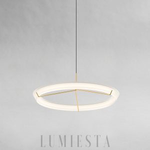 Halo Jewel 2350/2351 - czarna oprawa i aluminiowy pierścień w ujęciu z boku