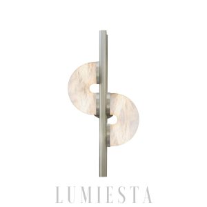 Dolly - Alabaster - lampa ścienna alabaster+metal 40/60cm