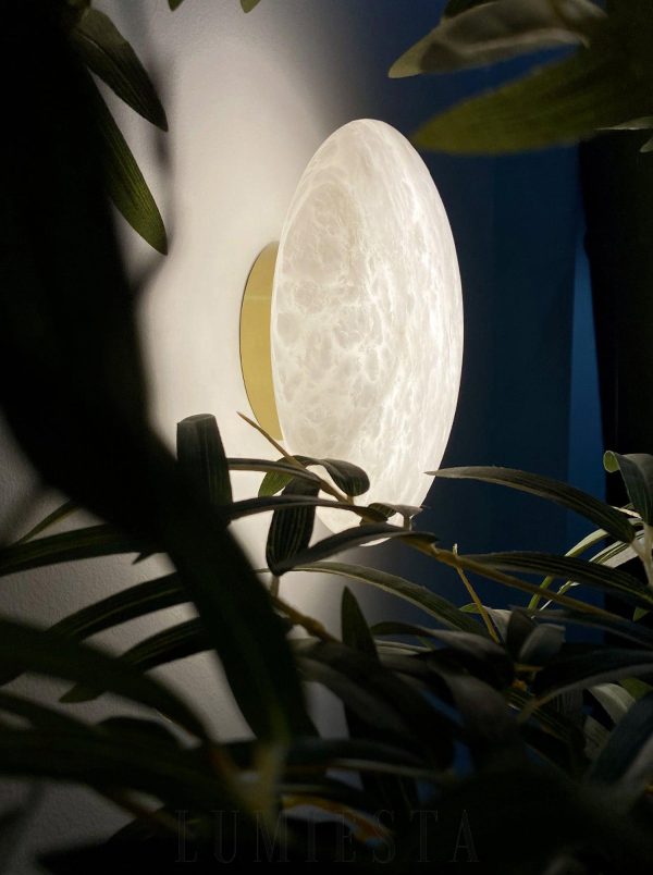 Puna - Lampa ścienna, marmur hiszp. i mosiądz