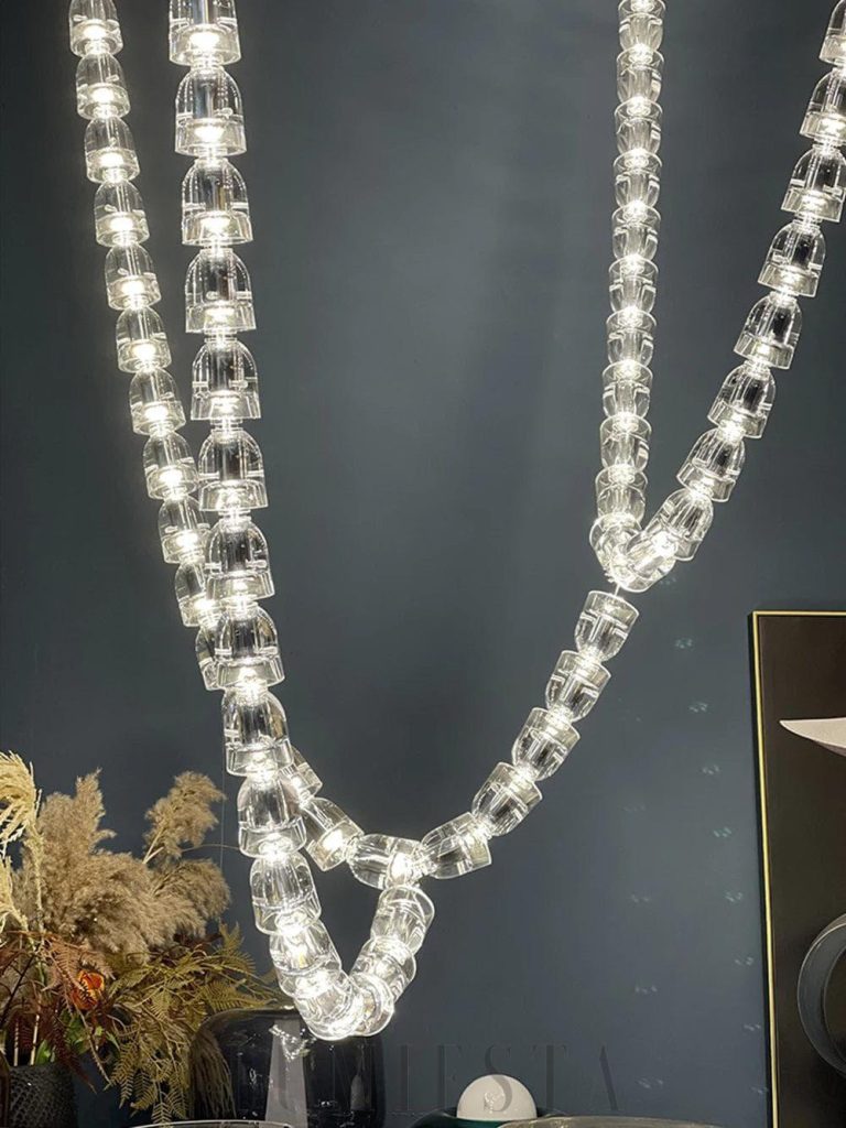 Lampa wisząca Gabriel G - pełny widok smukłej formy i przejrzystej konstrukcji