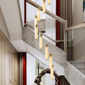 wm_11618072379976695645.jpg Benito - Mosiężna lampa wisząca Alabaster - kaskadowa