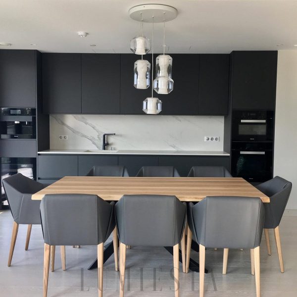 Chamber - Lampa wisząca z marmurowym kloszem przezroczystym