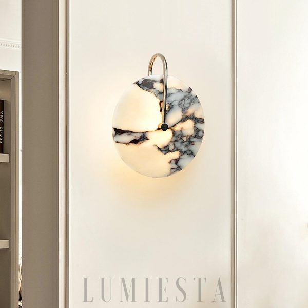 wm_11912343748103346933.jpg Elegancki okrągły kinkiet marmurowy 25cm biały ciepła