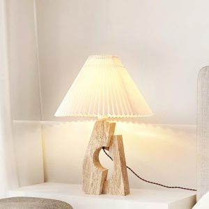 Mirage - Nowoczesna lampa stołowa z trawertynu 43 cm