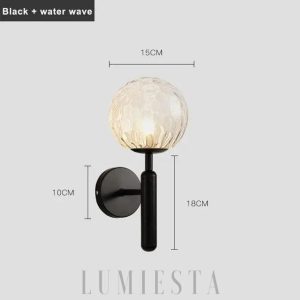Nowoczesny kinkiet okrągły czarny lub złoty - front lampy ściennej