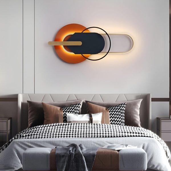 Lampa Sunset II w stylu nowoczesnym - detal metalowej czaszy i żelaznego mocowania