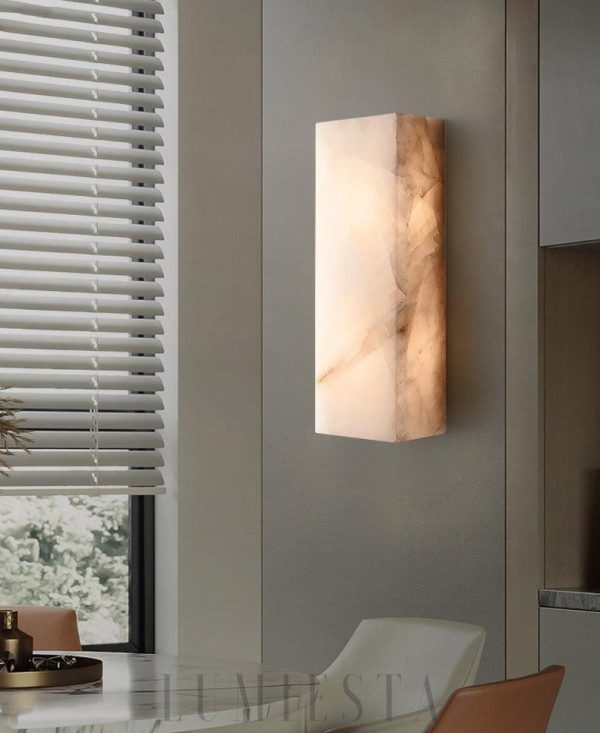 Rivage - Alabastrowa lampa ścienna — elegancka i nowoczesna