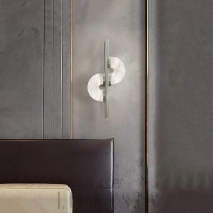 Dolly - Alabaster - lampa ścienna alabaster+metal 40/60cm