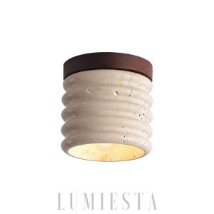 wm_12574330342044950913.jpg Vaarnii - Lampka sufitowa z trawertynu w beżowym stylu 12cm