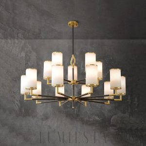 Herpi - vintage żyrandol z alabastru