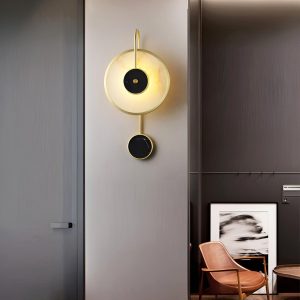 Kandy - Lampa ścienna Alabaster 25 cm, ciepła/zimna