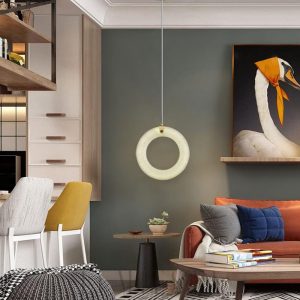 Duplex - Lampa wisząca Alabaster, nowoczesna 25/30 cm