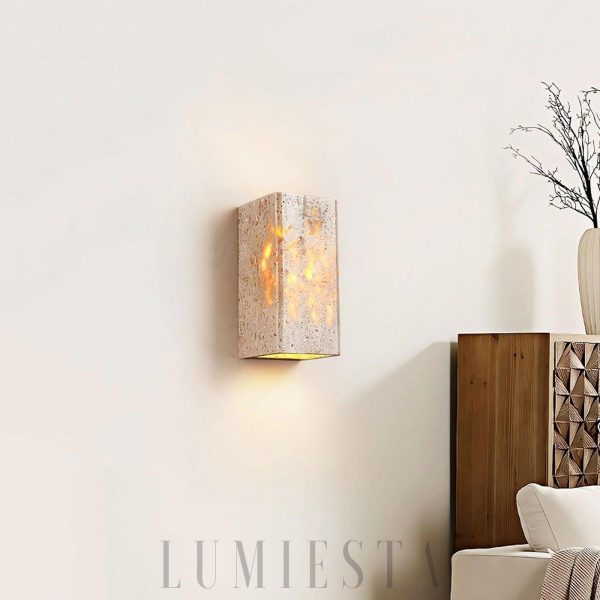 wm_12772289839065621049.jpg Agadir - Lampa ścienna z trawertynu – kwadrat/prostokąt