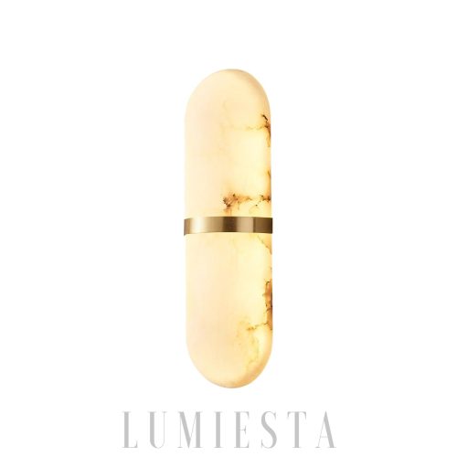 Melange - Lampa ścienna Alabaster w kształcie pigułki