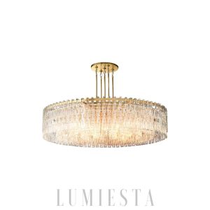 wm_12891239185273514127.jpg Marigna - Okrągła lampa 60 cali z kryształami, mosiądz