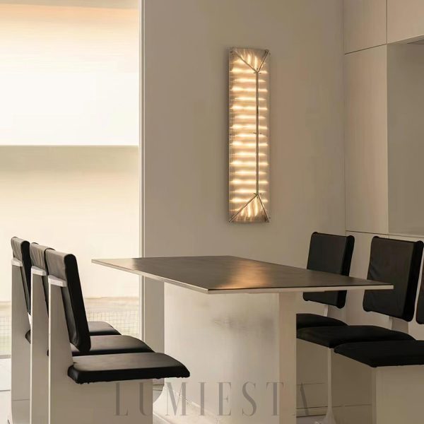 Nowoczesna lampa ścienna Fragment – chrom i szkło