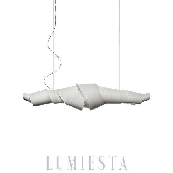 Caterpillar pendant lamp in white, modern style