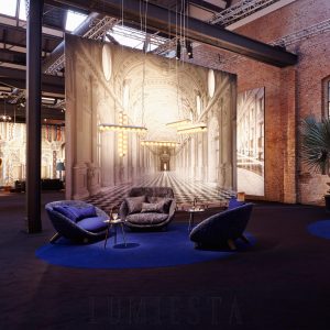 Lampa podłogowa Prop w stylu nowoczesnym 18cm x 99cm