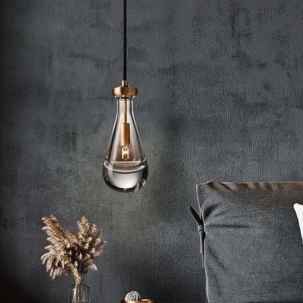 wm_13160152861986879554.jpg Raindropa Linear - Postmodernistyczny miedziany żyrandol - Podłużna lampa wisząca